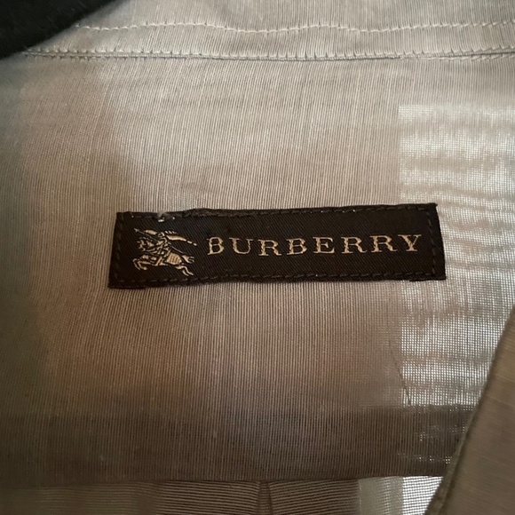 BURBERRY Grey Silk Blouse Shirt :: Size 40 - Picture 2 of 9